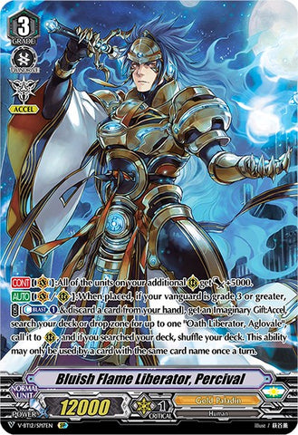 Bluish Flame Liberator, Percival (V-BT12/SP17EN) [Divine Lightning Radiance]