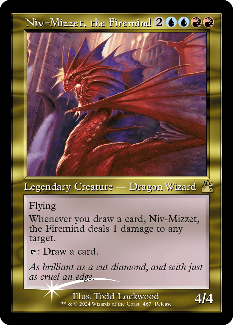 Image of Niv-Mizzet, the Firemind (Retro Frame) [Ravnica Remastered]