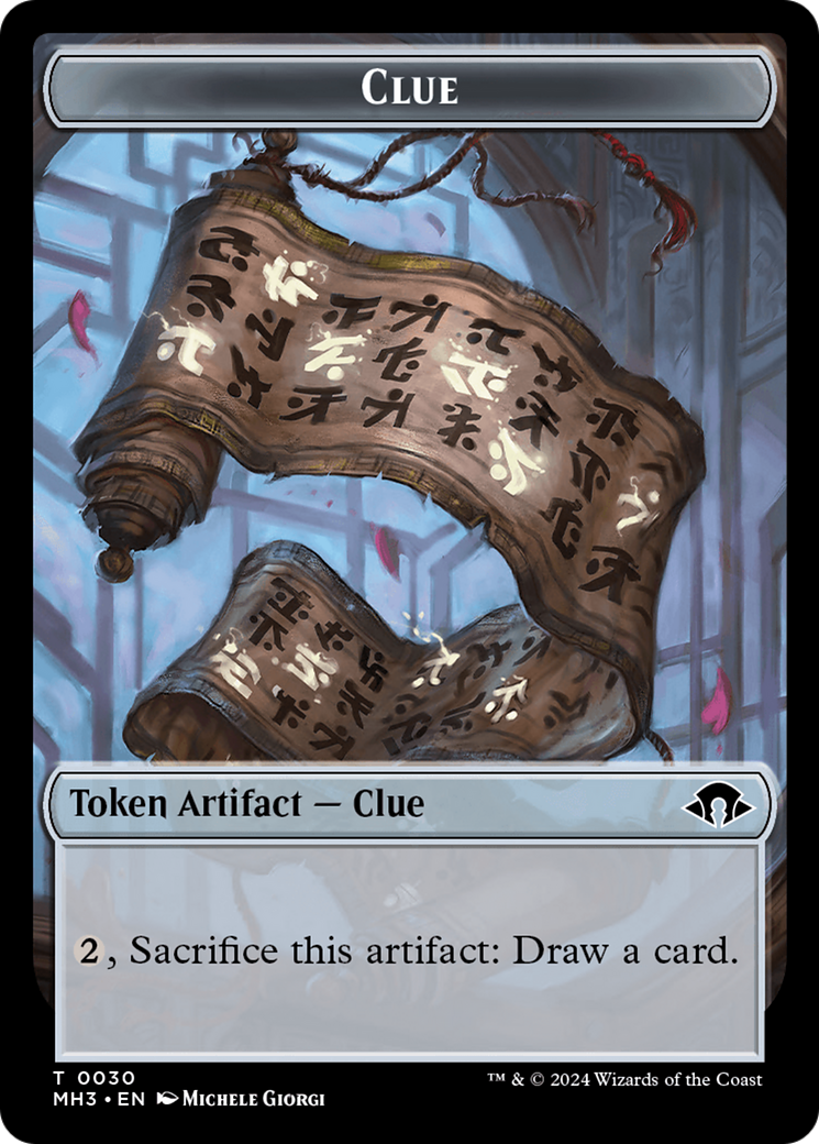 Image of Phyrexian Germ // Clue Double-Sided Token [Modern Horizons 3 Tokens]