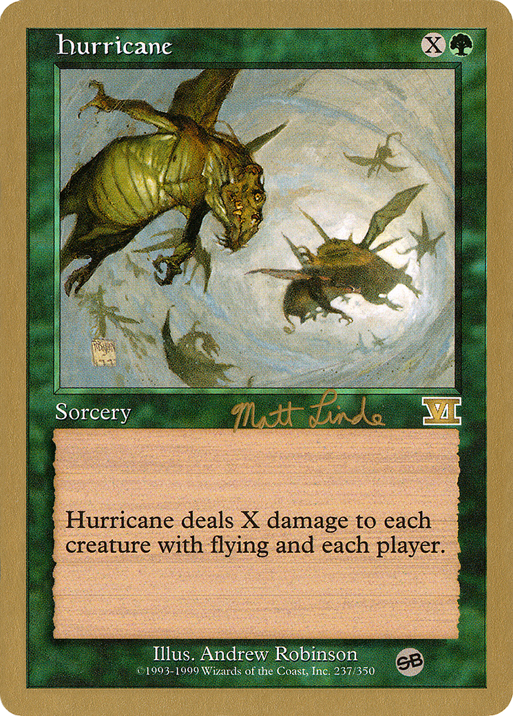 Image of Hurricane (Matt Linde) (SB) [World Championship Decks 1999]