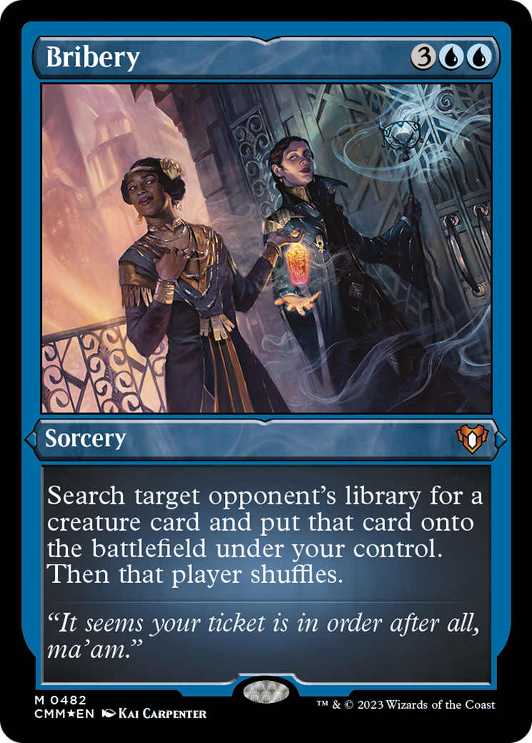 Image of Bribery (Foil Etched) [Commander Masters]