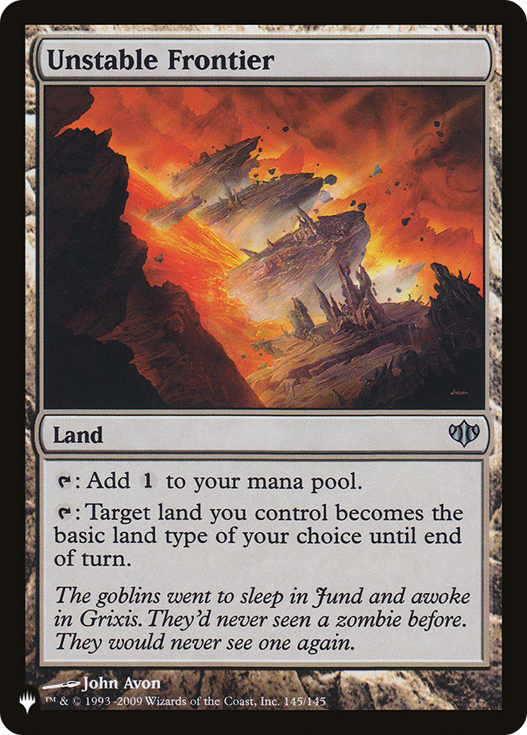 Image of Unstable Frontier [The List]