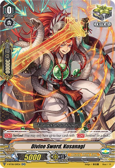 Image of Divine Sword, Kusanagi (V-BT08/019EN RR) [Silverdust Blaze]