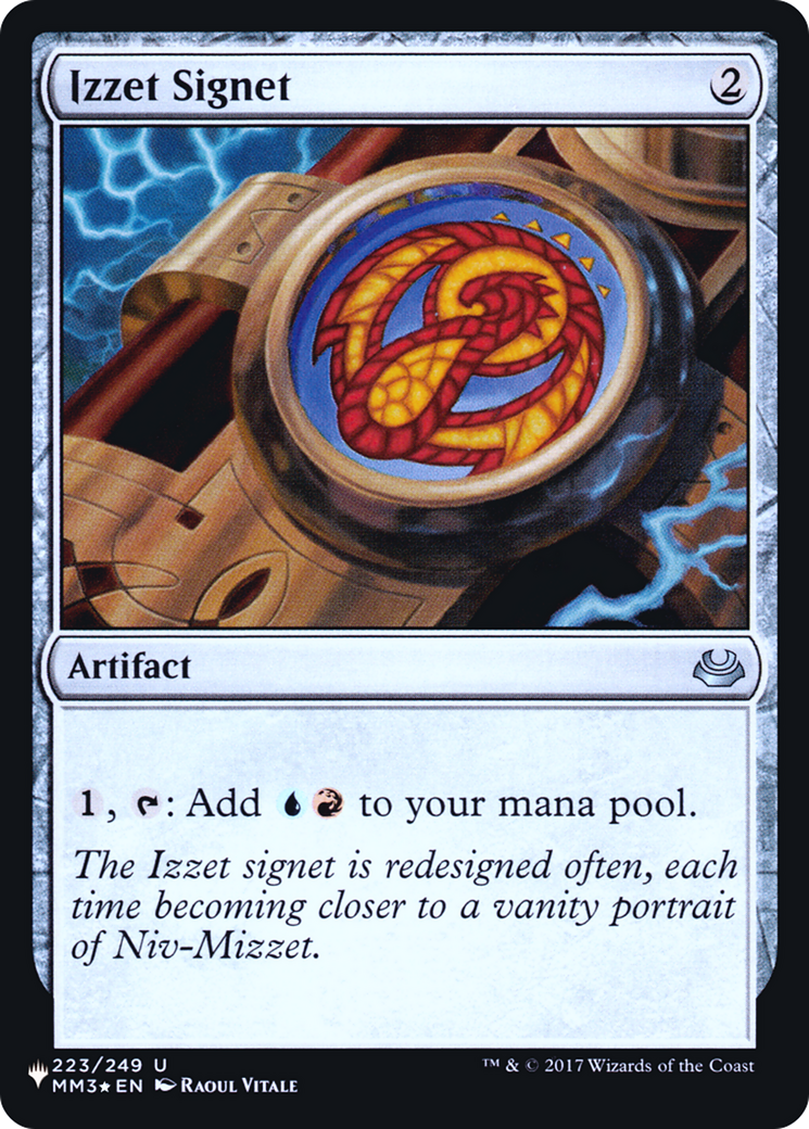 Image of Izzet Signet [Secret Lair: Heads I Win, Tails You Lose]