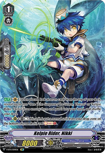 Image of Kelpie Rider, Nikki (V-BT11/SP19EN) [Storm of the Blue Cavalry]
