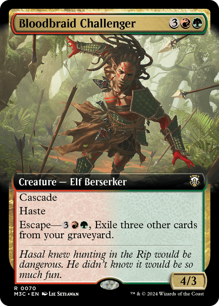 Image of Bloodbraid Challenger (Extended Art) [Modern Horizons 3 Commander]