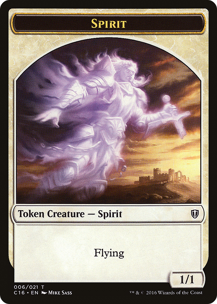 Image of Spirit (006) // Bird (002) Double-Sided Token [Commander 2016 Tokens]