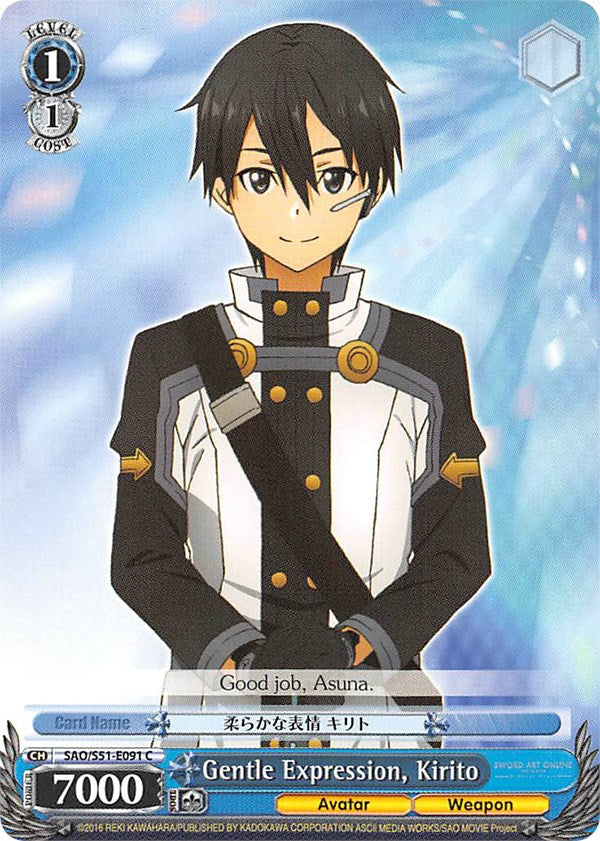 Image of Gentle Expression, Kirito (SAO/S51-E091 C) [Sword Art Online The Movie: -Ordinal Scale-]