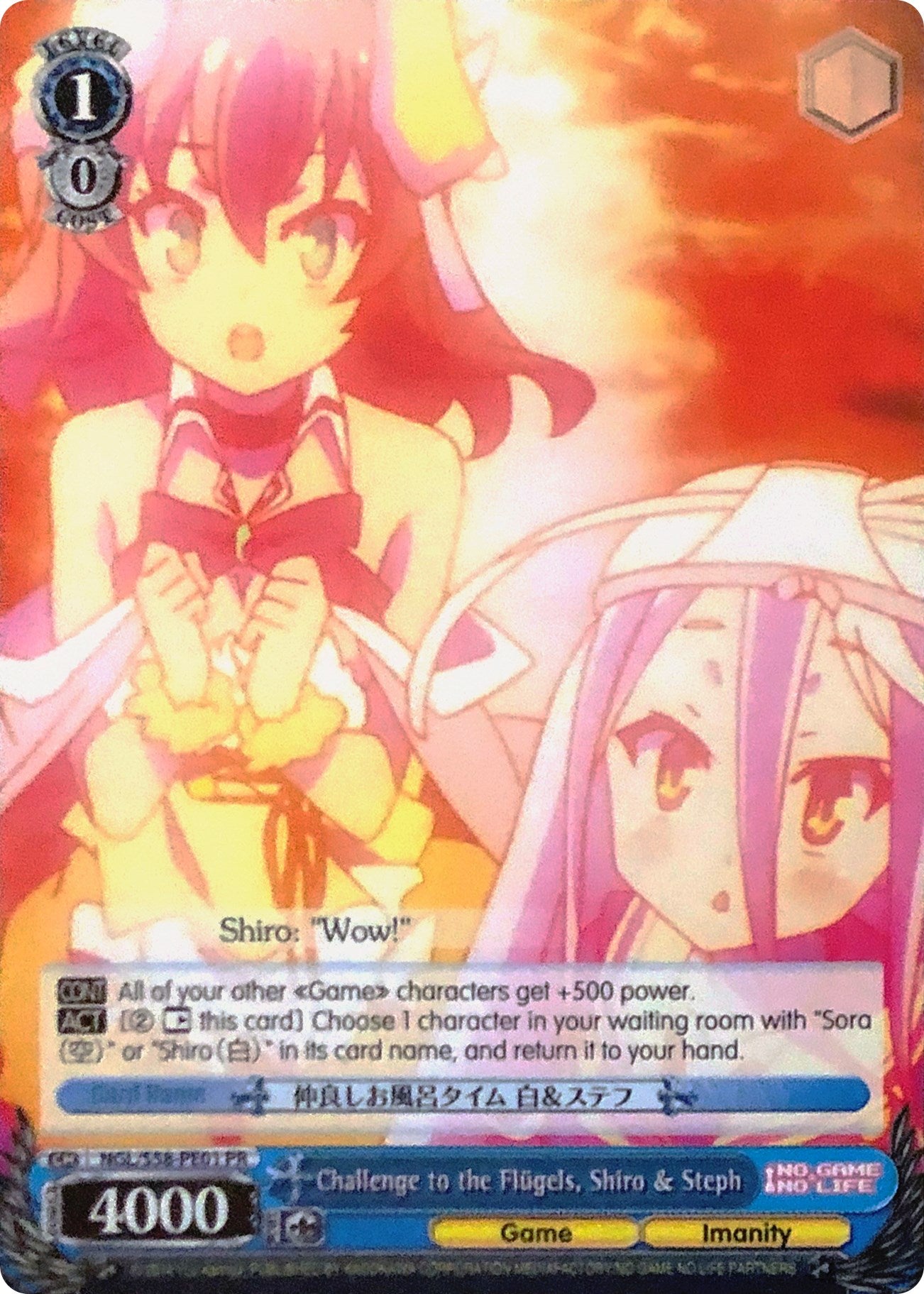 Image of Challenge to the Flugels, Shiro & Steph (NGL/S58-PE01 PR) (Promo) [No Game No Life]