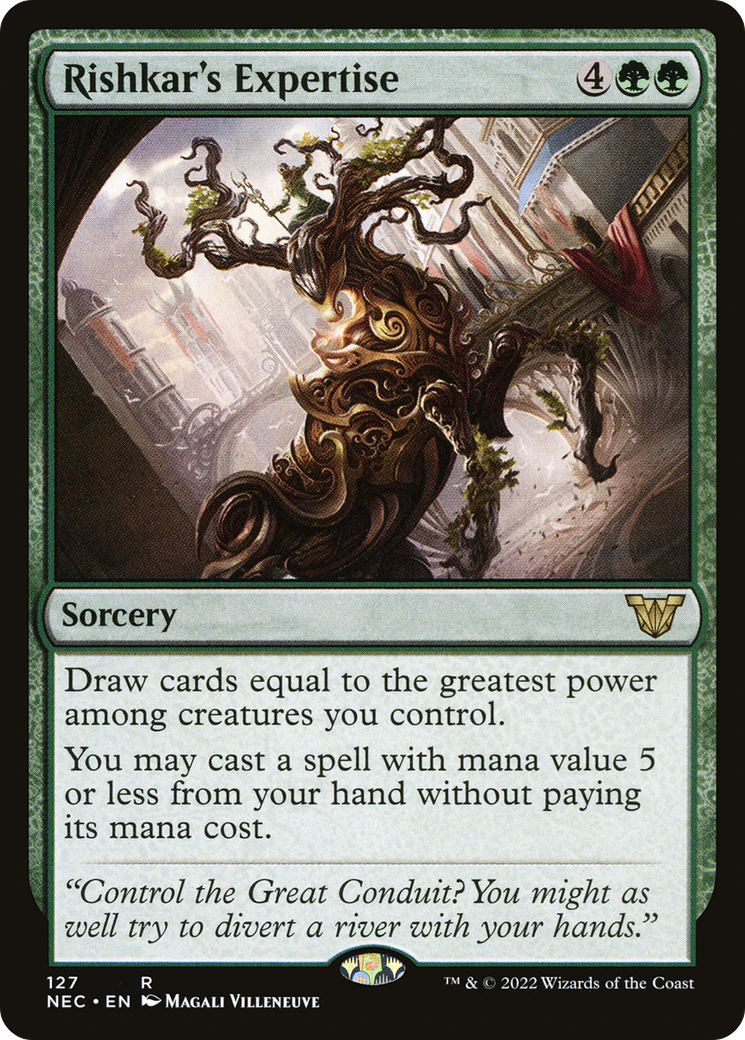 Image of Rishkar's Expertise [Kamigawa: Neon Dynasty Commander]