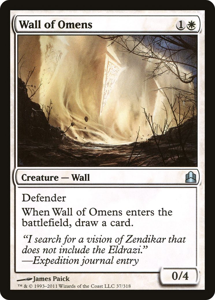 Image of Wall of Omens [Commander 2011]