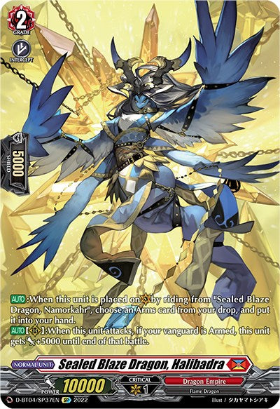 Image of Sealed Blaze Dragon, Halibadra (D-BT04/SP37EN) [Awakening of Chakrabarthi]