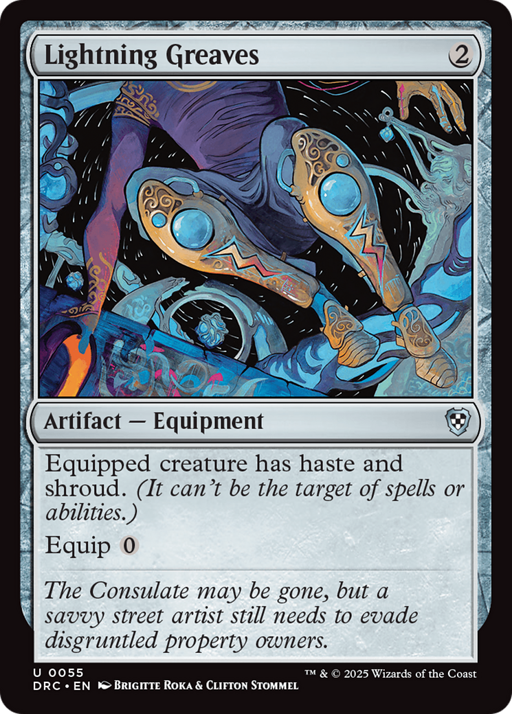 Image of Lightning Greaves [Aetherdrift Commander]