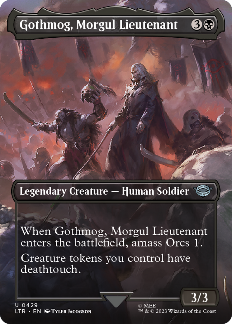 Image of Gothmog, Morgul Lieutenant (Borderless Alternate Art) [The Lord of the Rings: Tales of Middle-Earth]