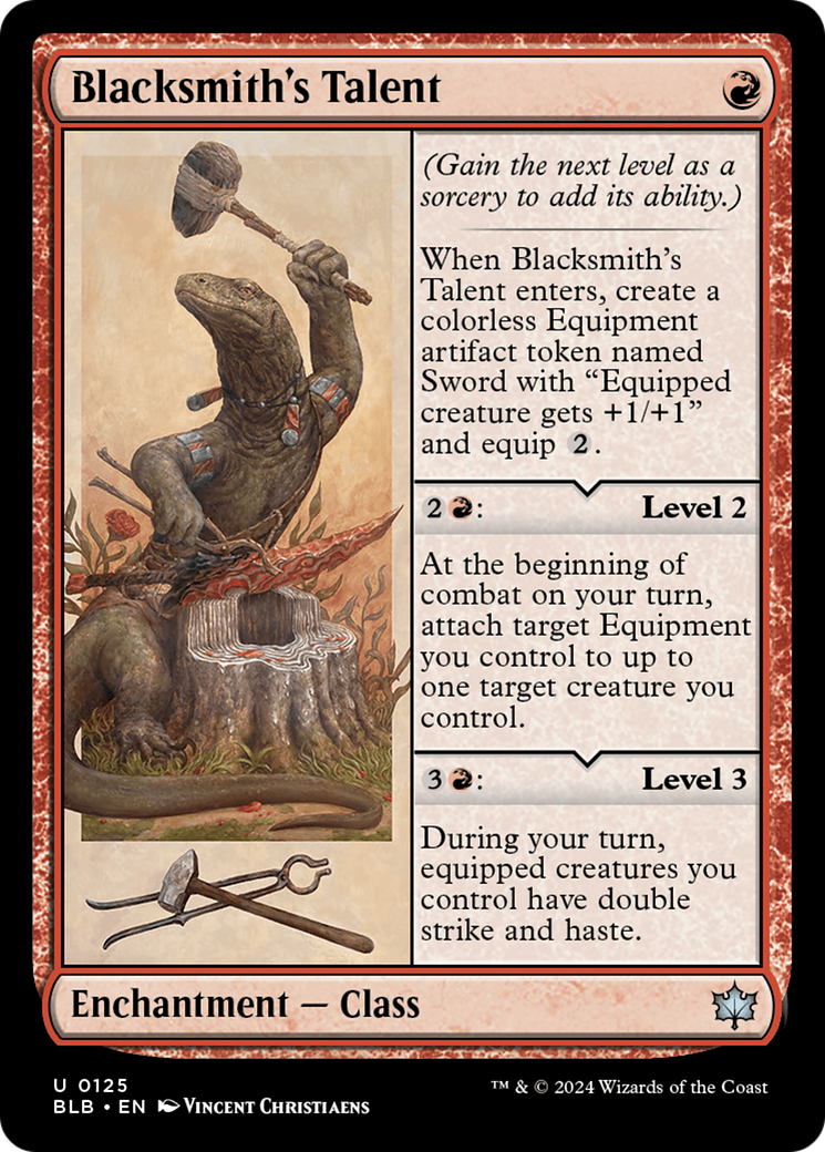 Image of Blacksmith's Talent [Bloomburrow]