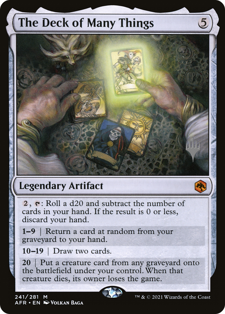 Image of The Deck of Many Things (Promo Pack) [Dungeons & Dragons: Adventures in the Forgotten Realms Promos]
