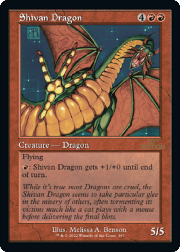 Image of Shivan Dragon (Retro) [30th Anniversary Edition]