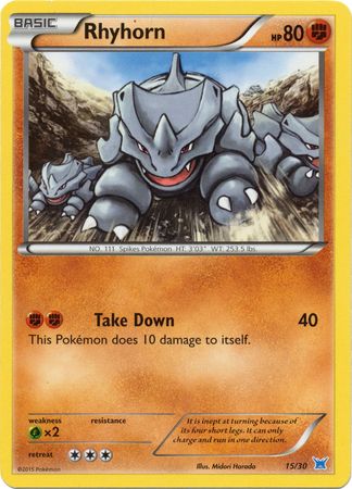 Image of Rhyhorn (15/30) [XY: Trainer Kit 2 - Latios]