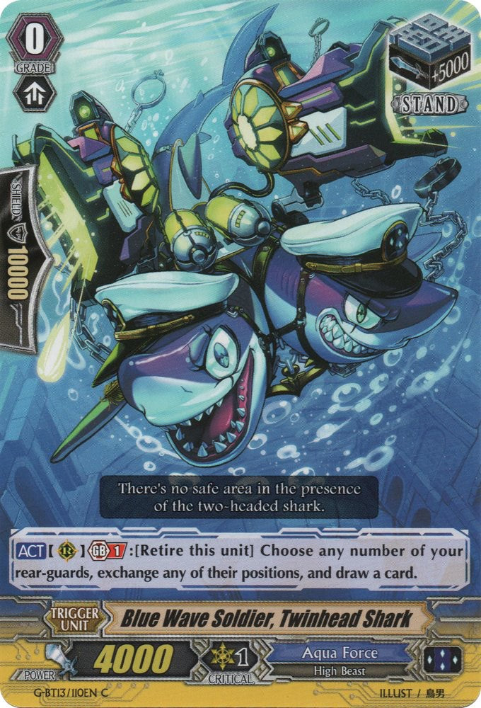 Image of Blue Wave Soldier, Twinhead Shark (G-BT13/110EN) [Ultimate Stride]