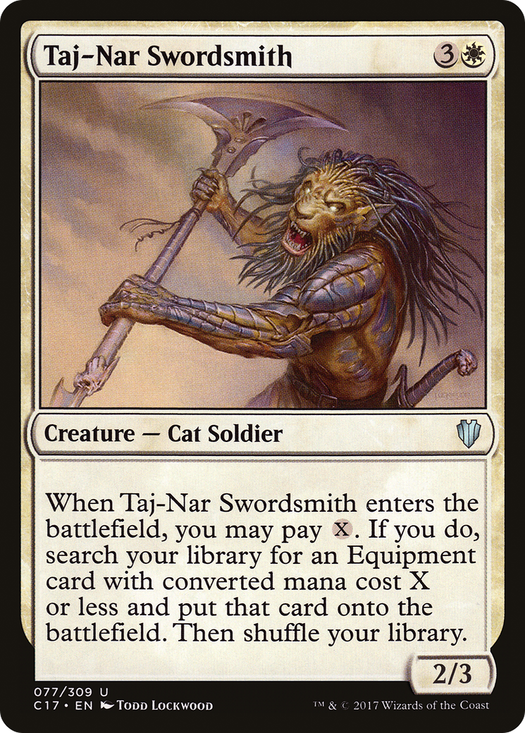 Image of Taj-Nar Swordsmith [Commander 2017]