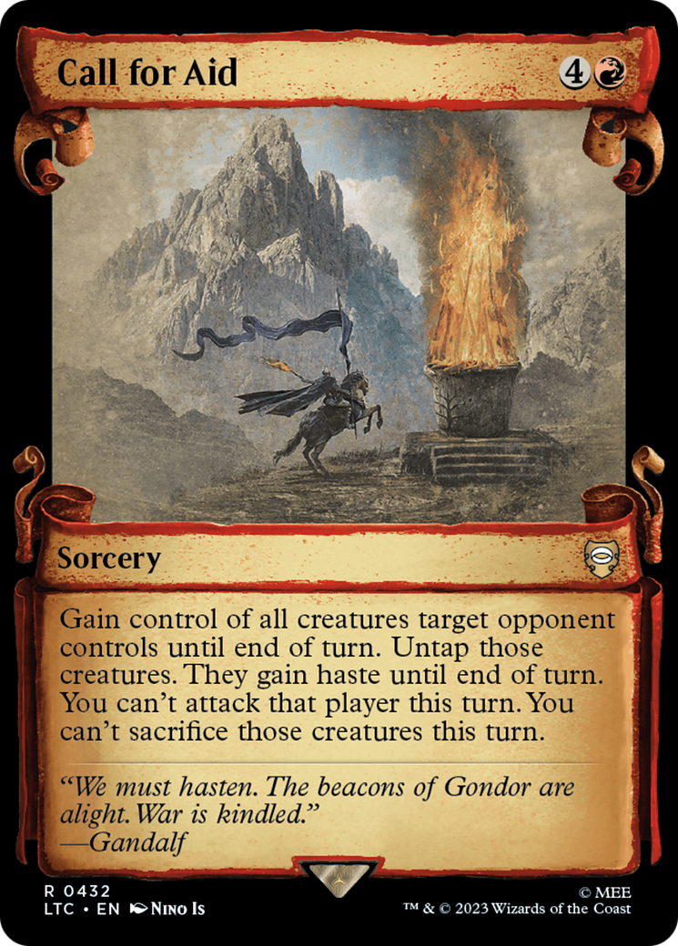 Image of Call for Aid [The Lord of the Rings: Tales of Middle-Earth Commander Showcase Scrolls]
