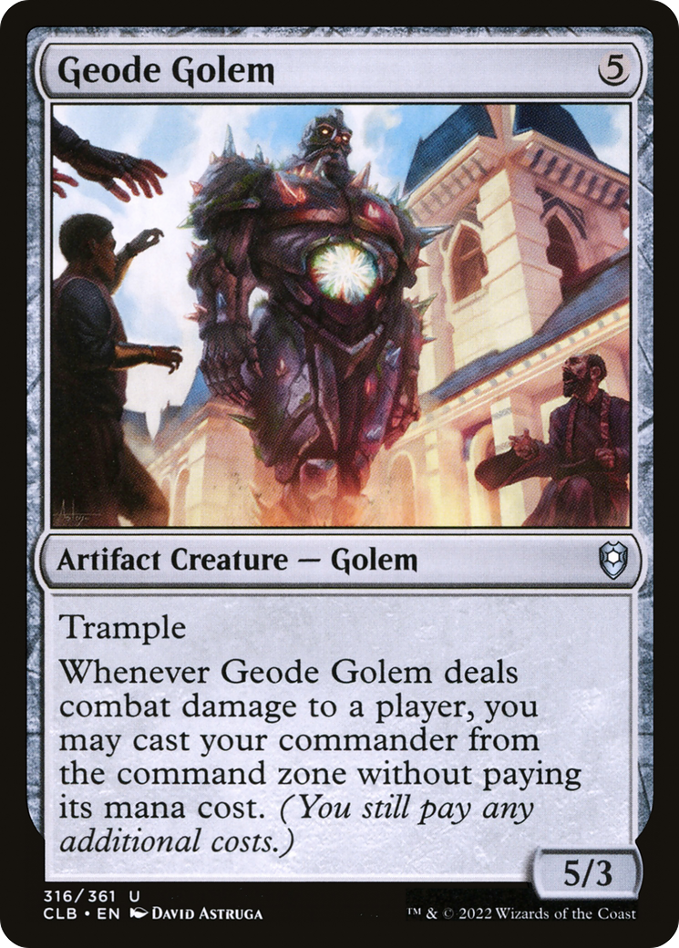 Image of Geode Golem [Commander Legends: Battle for Baldur's Gate]