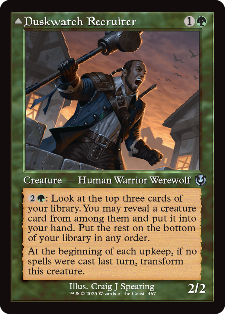 Image of Duskwatch Recruiter // Krallenhorde Howler (Retro Frame) [Innistrad Remastered]