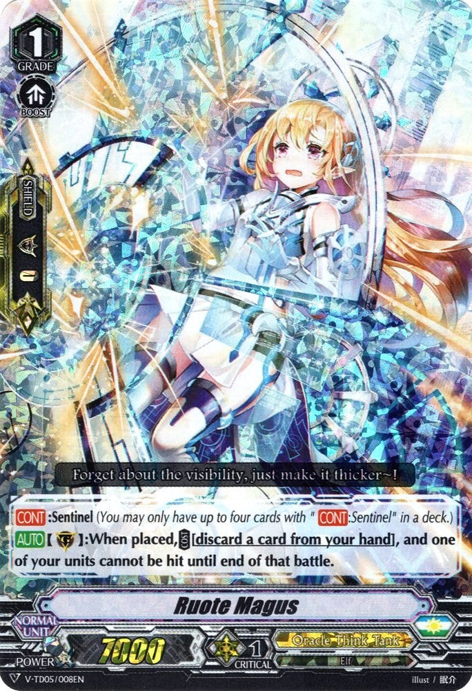 Image of Ruote Magus (Parallel Foil) (V-TD05/008EN) [Misaki Tokura]