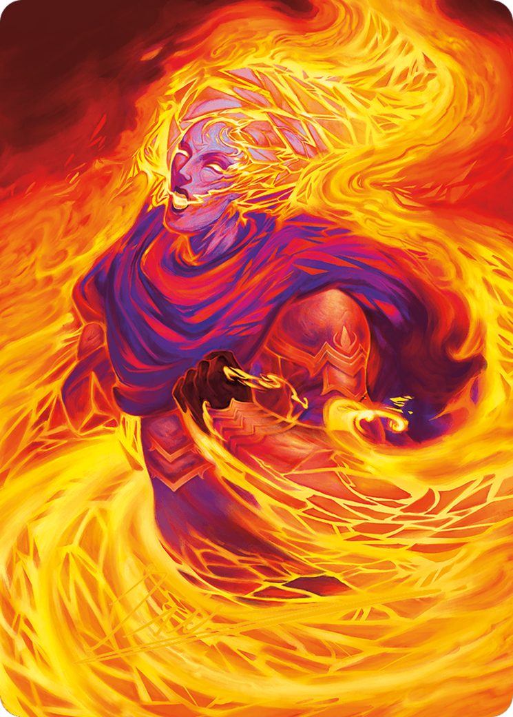 Image of Flare of Duplication Art Card (Gold-Stamped Signature) [Modern Horizons 3 Art Series]