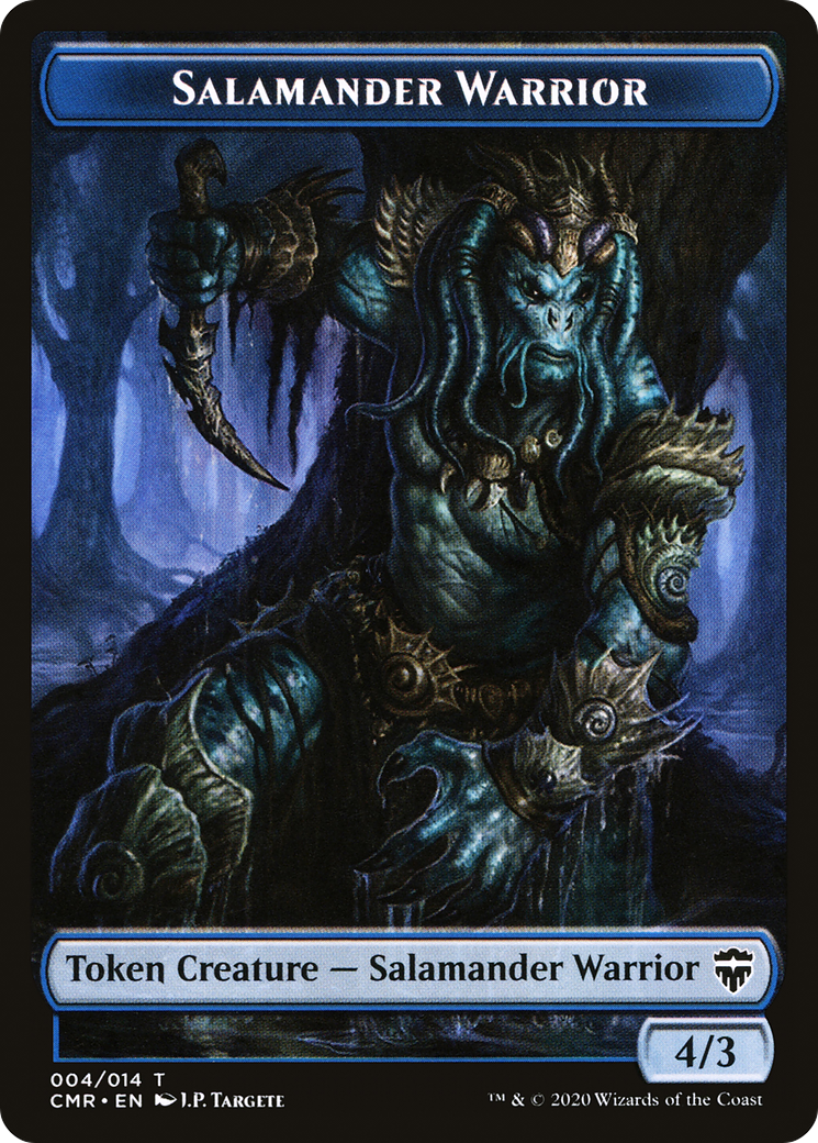 Image of Salamander Warrior Token (CMR-004) - Commander Legends Tokens Foil