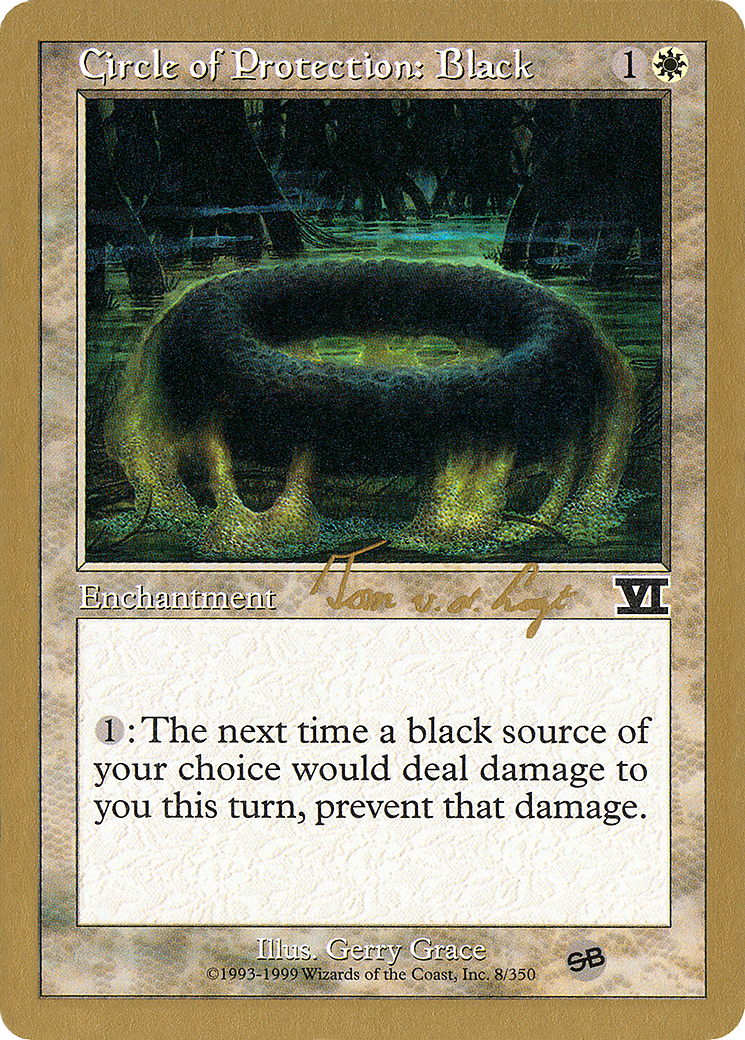 Image of Circle of Protection: Black (Tom van de Logt) (SB) [World Championship Decks 2000]