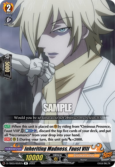 Image of Inheriting Madness, Faust VIII (D-TB03/052EN) [Shaman King]