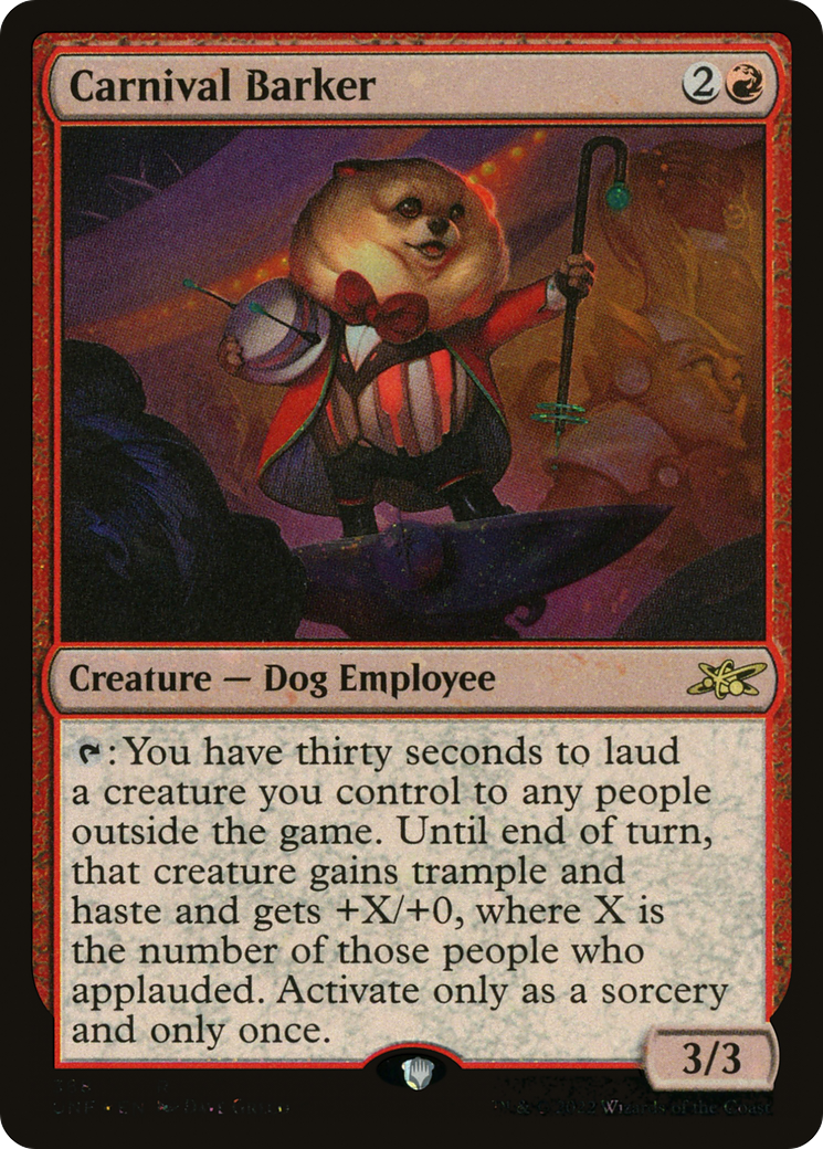 Image of Carnival Barker (Galaxy Foil) [Unfinity]