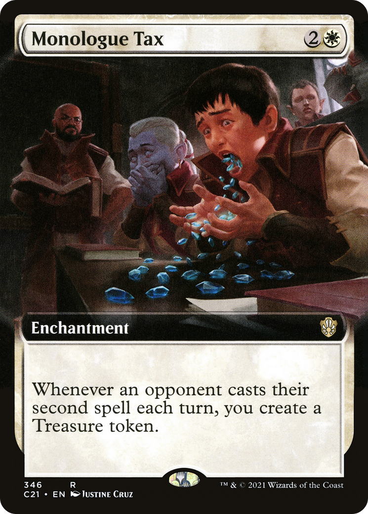 Image of Monologue Tax (Extended Art) [Commander 2021]