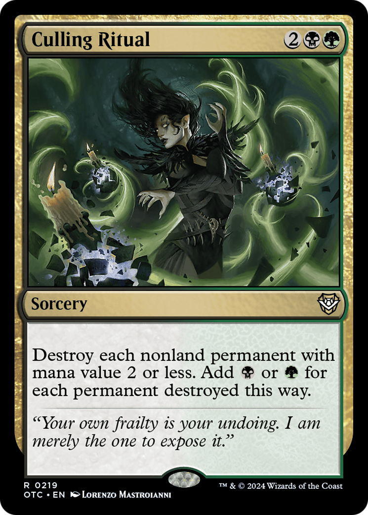 Image of Culling Ritual [Outlaws of Thunder Junction Commander]
