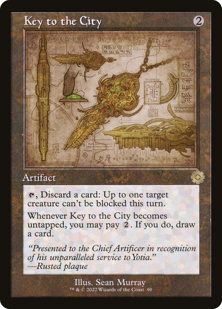 Image of Key to the City (Retro Schematic) [The Brothers' War Retro Artifacts]