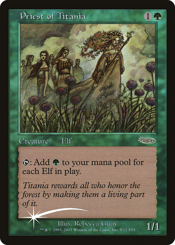 Image of Priest of Titania [Friday Night Magic 2003]