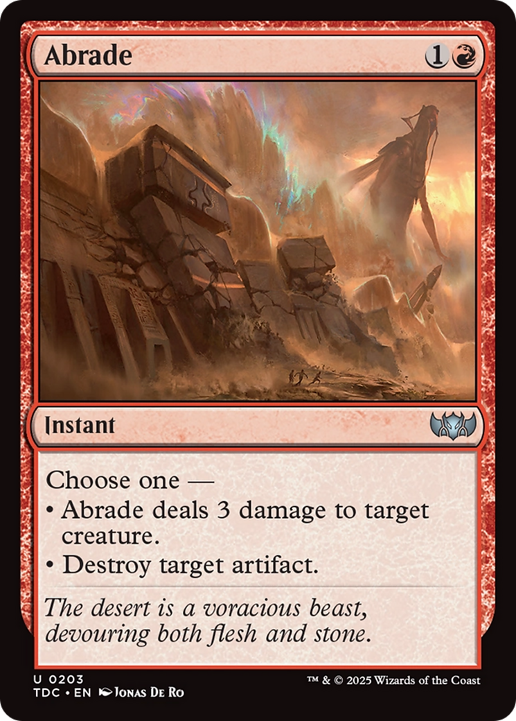 Image of Abrade [Tarkir: Dragonstorm Commander]