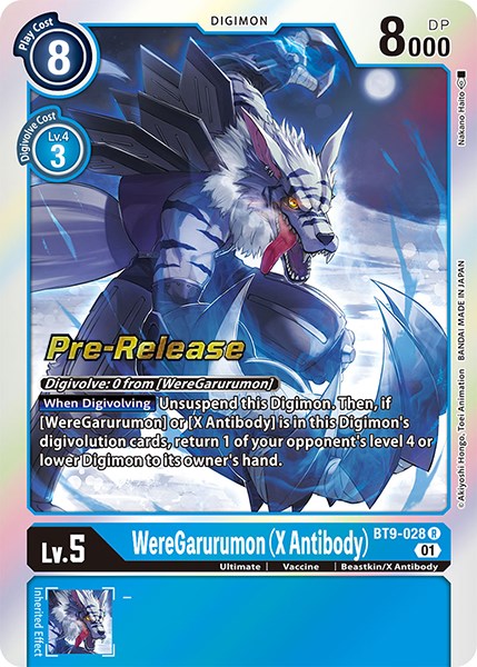 Image of WereGarurumon (X Antibody) [BT9-028] [X Record Pre-Release Promos]