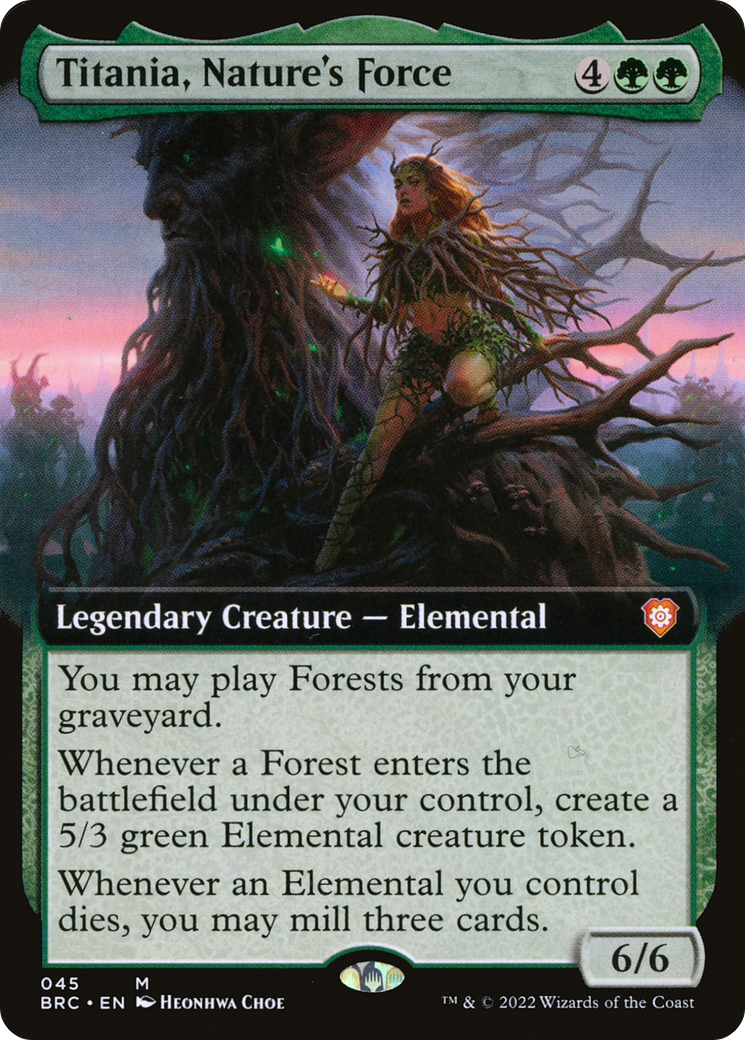 Image of Titania, Nature's Force (Extended Art) [The Brothers' War Commander]