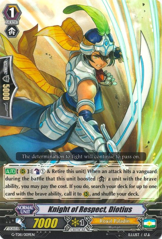 Image of Knight of Respect, Diotius (G-TD11/009EN) [Divine Knight of Heavenly Decree]
