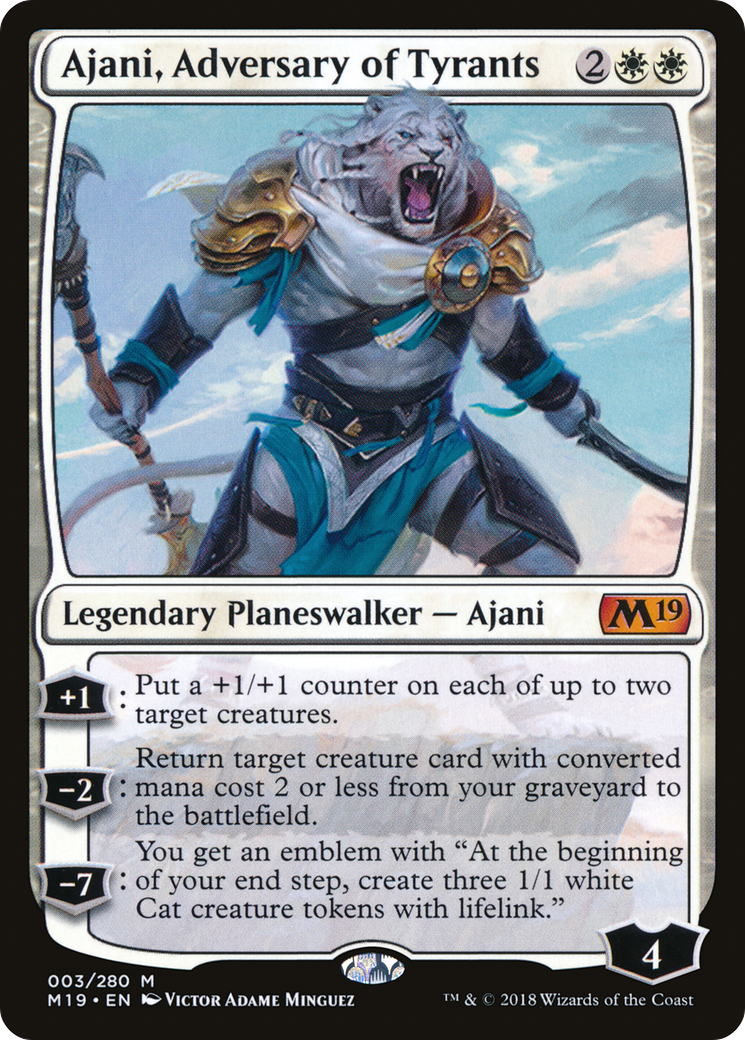 Image of Ajani, Adversary of Tyrants [Core Set 2019]