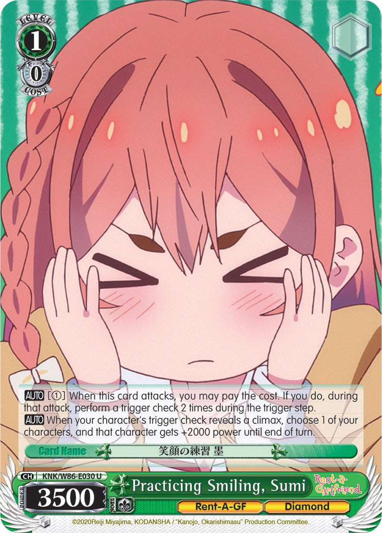 Image of Practicing Smiling, Sumi (KNK/W86-E030 U) [Rent-A-Girlfriend]