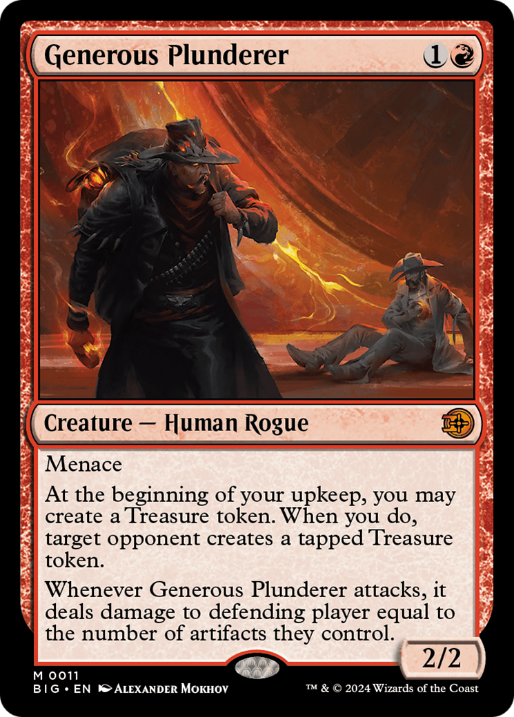 Image of Generous Plunderer [Outlaws of Thunder Junction: The Big Score]