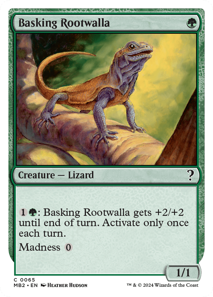 Image of Basking Rootwalla (White Border) [Mystery Booster 2]