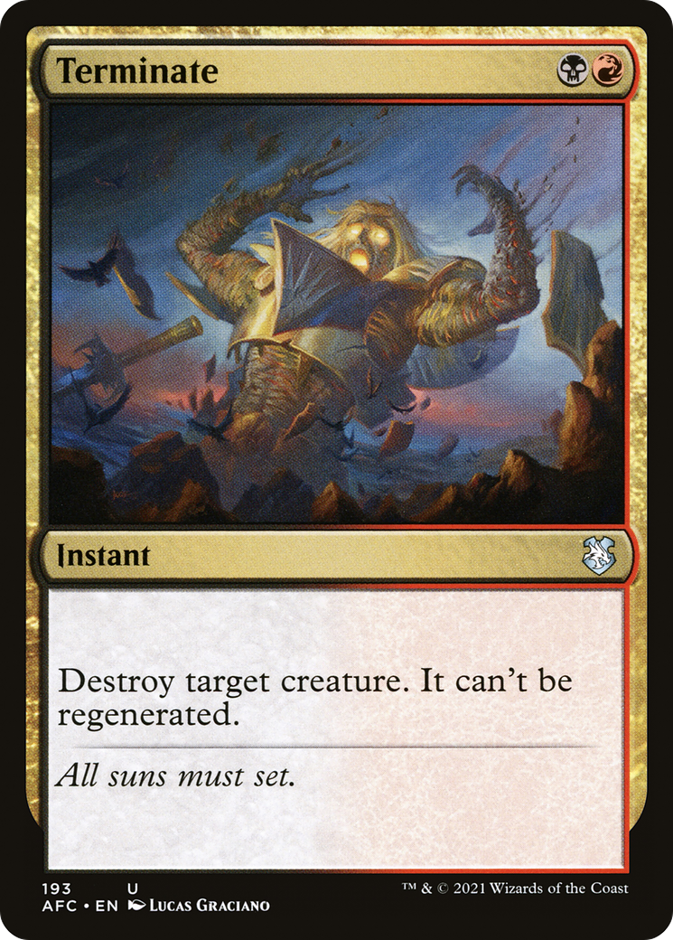 Image of Terminate [Dungeons & Dragons: Adventures in the Forgotten Realms Commander]
