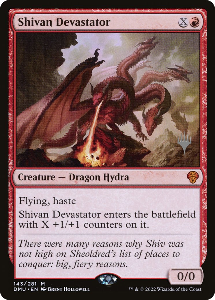Image of Shivan Devastator (Promo Pack) [Dominaria United Promos]