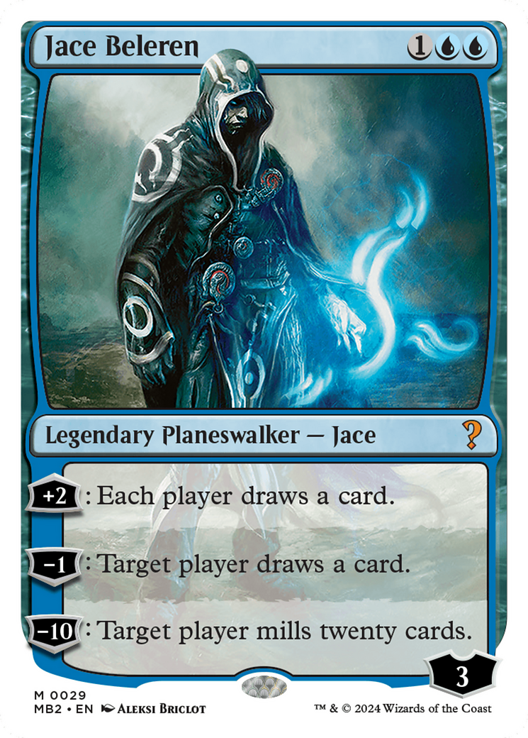 Image of Jace Beleren (White Border) [Mystery Booster 2]
