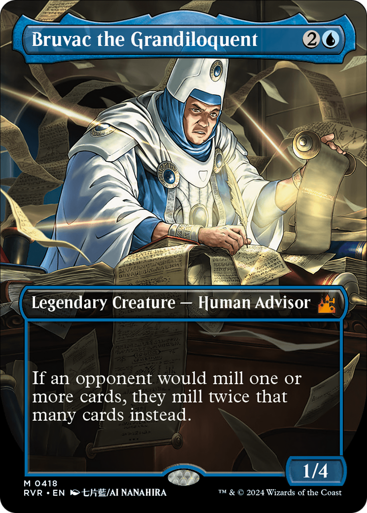Image of Bruvac the Grandiloquent (Anime Borderless) [Ravnica Remastered]