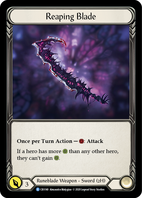 Image of Reaping Blade [CRU140] (Crucible of War)  1st Edition Normal